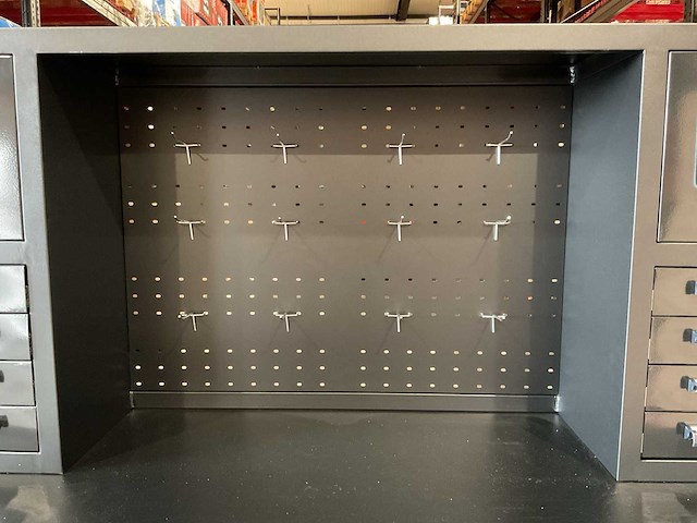 2025 stahlworks 7-18-01c zwart / zilver handvat gereedschapkast verrijdbaar - afbeelding 4 van  16