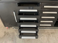 2025 stahlworks 7-18-01c zwart / zilver handvat gereedschapkast verrijdbaar - afbeelding 6 van  16