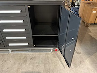 2025 stahlworks 7-18-01c zwart / zilver handvat gereedschapkast verrijdbaar - afbeelding 7 van  16