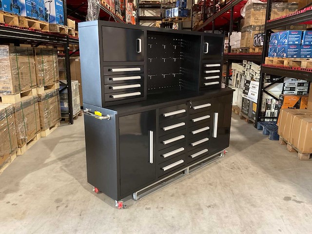 2025 stahlworks 7-18-01c zwart / zilver handvat gereedschapkast verrijdbaar - afbeelding 16 van  16