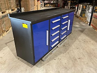 2025 stahlworks 7ft-10d 01b zwart/blauw gereedschapkast - afbeelding 12 van  13