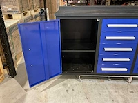 2025 stahlworks 7ft-10d 01b zwart/blauw gereedschapkast - afbeelding 7 van  13