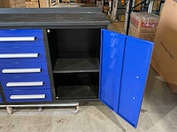 2025 stahlworks 7ft-10d 01b zwart/blauw gereedschapkast - afbeelding 10 van  13