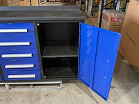 2025 stahlworks 7ft-10d 01b zwart/blauw gereedschapkast - afbeelding 6 van  13