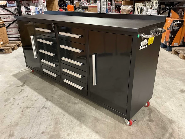 2025 stahlworks 7ft-10d-2-01c zwart gereedschapkast - afbeelding 9 van  17