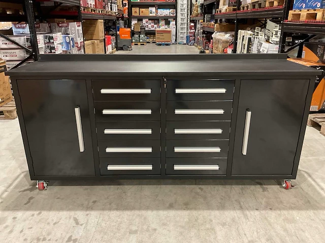 2025 stahlworks 7ft-10d-2-01c zwart gereedschapkast - afbeelding 1 van  17