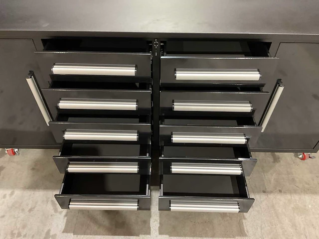 2025 stahlworks 7ft-10d-2-01c zwart gereedschapkast - afbeelding 12 van  17