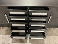 2025 stahlworks 7ft-10d-2-01c zwart gereedschapkast - afbeelding 12 van  17