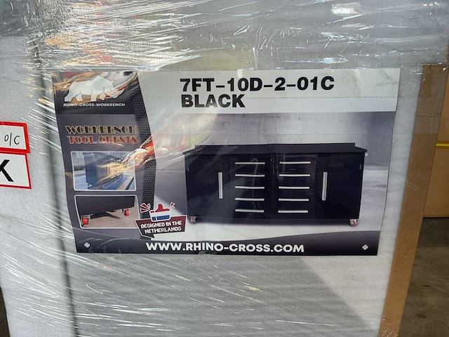 2025 stahlworks 7ft-10d-2-01c zwart gereedschapkast - afbeelding 14 van  17