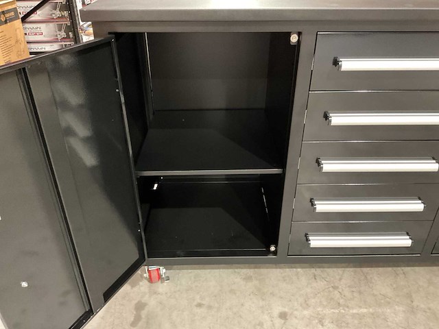 2025 stahlworks 7ft-10d-2-01c zwart gereedschapkast - afbeelding 3 van  17