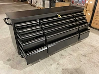 2025 stahlworks deluxe black 72 inch 15 laden werkbank - afbeelding 2 van  15