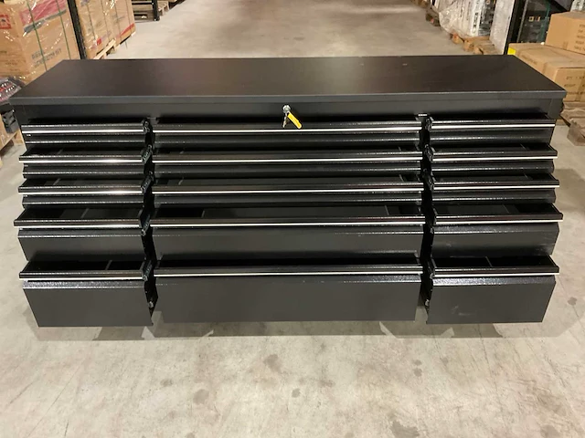 2025 stahlworks deluxe black 72 inch 15 laden werkbank - afbeelding 15 van  15