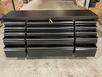 2025 stahlworks deluxe black 72 inch 15 laden werkbank - afbeelding 15 van  15