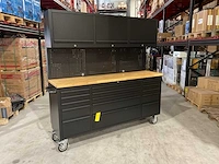 2025 stahlworks deluxe black 72 inch high 15 laden werkbank - afbeelding 12 van  20