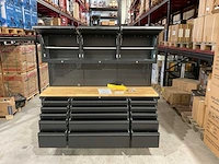 2025 stahlworks deluxe black 72 inch high 15 laden werkbank - afbeelding 2 van  20