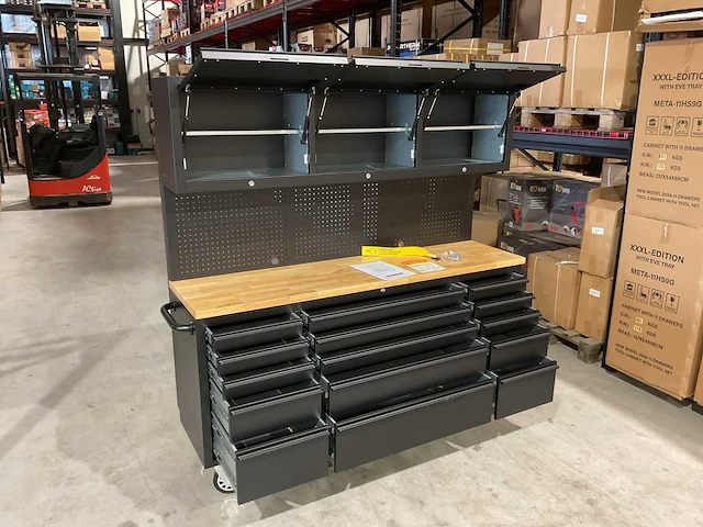 2025 stahlworks deluxe black 72 inch high 15 laden werkbank - afbeelding 3 van  20