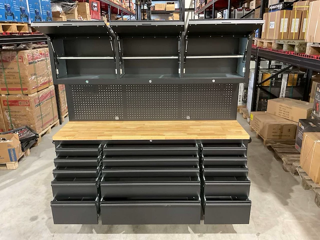 2025 stahlworks deluxe black 72 inch high 15 laden werkbank - afbeelding 5 van  20