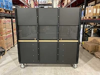 2025 stahlworks deluxe black 72 inch high 15 laden werkbank - afbeelding 16 van  20
