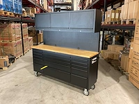 2025 stahlworks deluxe black 72 inch high 15 laden werkbank - afbeelding 19 van  20