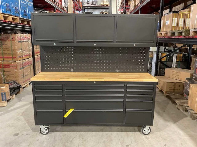 2025 stahlworks deluxe black 72 inch high 15 laden werkbank - afbeelding 20 van  20