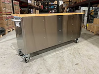 2025 stahlworks deluxe rvs 72 inch 15 laden werkbank - afbeelding 11 van  14