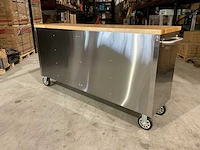 2025 stahlworks deluxe rvs 72 inch 15 laden werkbank - afbeelding 9 van  14