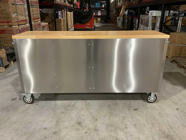 2025 stahlworks deluxe rvs 72 inch 15 laden werkbank - afbeelding 10 van  14