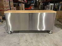 2025 stahlworks deluxe rvs 72 inch 15 laden werkbank - afbeelding 10 van  14