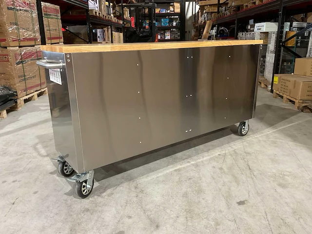 2025 stahlworks deluxe rvs 72 inch 15 laden werkbank - afbeelding 11 van  14