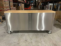 2025 stahlworks deluxe rvs 72 inch 15 laden werkbank - afbeelding 5 van  14