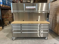 2025 stahlworks deluxe rvs 72 inch high 15 laden werkbank - afbeelding 12 van  19