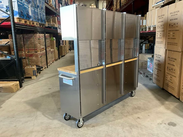 2025 stahlworks deluxe rvs 72 inch high 15 laden werkbank - afbeelding 14 van  19