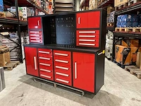 2025 stahlworks rood / zilver handvat 7-18 0/b gereedschapkast - afbeelding 10 van  18