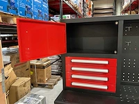 2025 stahlworks rood / zilver handvat 7-18 0/b gereedschapkast - afbeelding 11 van  18