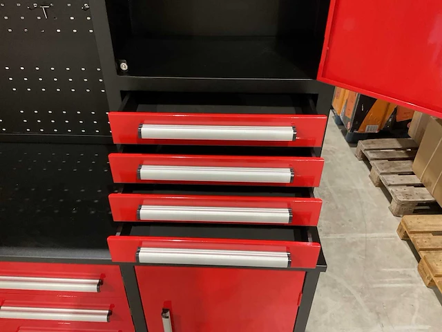 2025 stahlworks rood / zilver handvat 7-18 0/b gereedschapkast - afbeelding 15 van  18