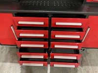 2025 stahlworks rood / zilver handvat 7-18 0/b gereedschapkast - afbeelding 17 van  18