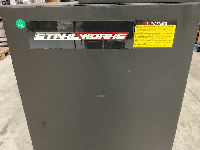 2025 stahlworks rood / zilver handvat 7-18 0/b gereedschapkast - afbeelding 17 van  18