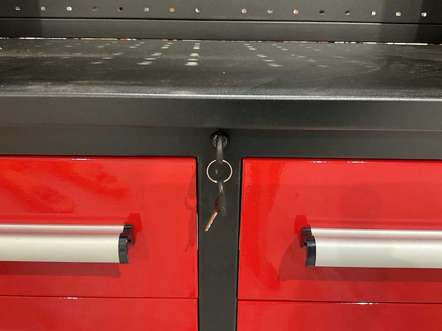 2025 stahlworks rood / zilver handvat 7-18 0/b gereedschapkast - afbeelding 9 van  18