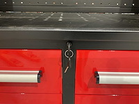 2025 stahlworks rood / zilver handvat 7-18 0/b gereedschapkast - afbeelding 9 van  18