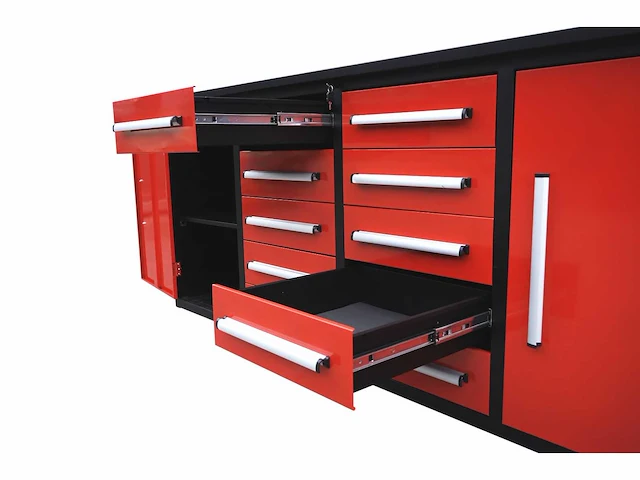 2025 stahlworks sw-12 industrial red werkbank - afbeelding 3 van  6