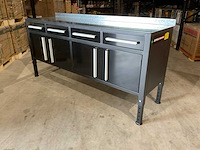 2025 stahlworks zwart / zilver blad gereedschapkast - afbeelding 1 van  13