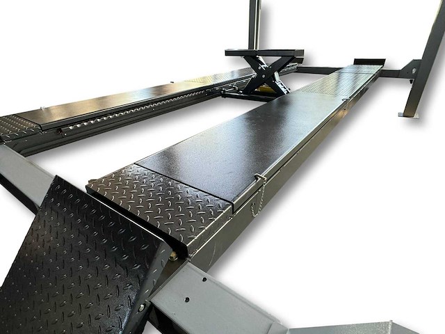 2025 tyreon tpl5500a - 4 koloms uitlijnhefbrug 5t met lucht hydraulische rolkrik (2,5t) en led rijbaanverlichting - afbeelding 6 van  16