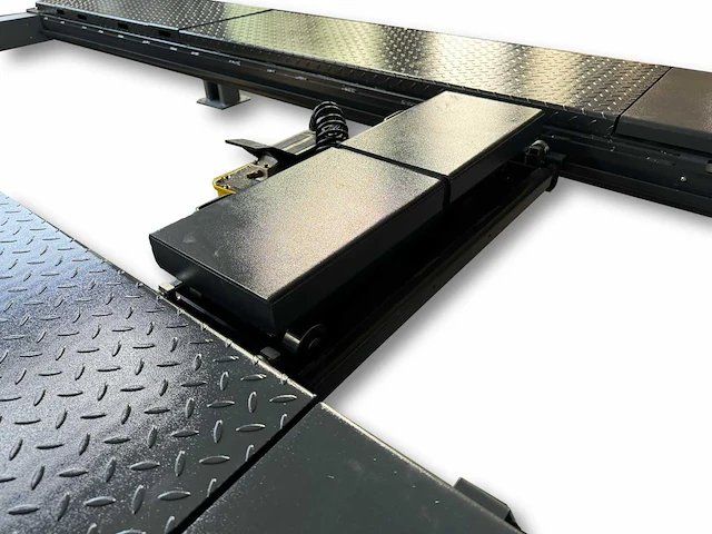 2025 tyreon tpl5500a - 4 koloms uitlijnhefbrug 5t met lucht hydraulische rolkrik (2,5t) en led rijbaanverlichting - afbeelding 2 van  16