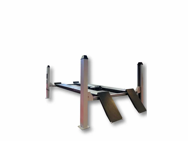 2025 tyreon tpl5500a - 4 koloms uitlijnhefbrug 5t met lucht hydraulische rolkrik (2,5t) en led rijbaanverlichting - afbeelding 1 van  16