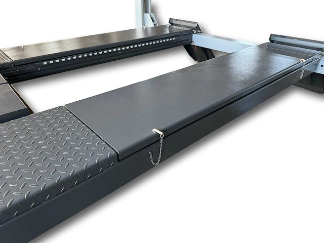 2025 tyreon tpl5500a - 4 koloms uitlijnhefbrug 5t met lucht hydraulische rolkrik (2,5t) en led rijbaanverlichting - afbeelding 7 van  16