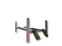 2025 tyreon tpl5500a - 4 koloms uitlijnhefbrug 5t met lucht hydraulische rolkrik (2,5t) en led rijbaanverlichting - afbeelding 1 van  16