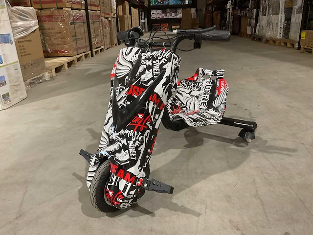 2025 ultra motocross drift trike motor rood/wit - afbeelding 1 van  14