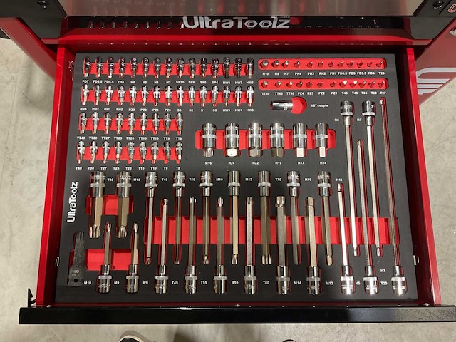 2025 ultratoolz germany 7/7 gereedschapswagen gevuld - afbeelding 4 van  17
