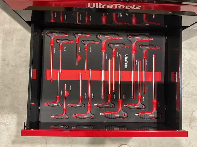 2025 ultratoolz germany 7/7 gereedschapswagen gevuld - afbeelding 9 van  17