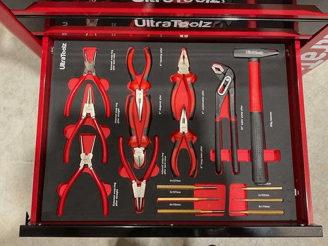 2025 ultratoolz germany 7/7 gereedschapswagen gevuld - afbeelding 6 van  17
